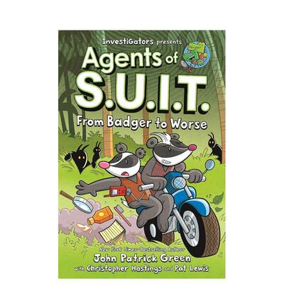 【预售】【调查员：西装特工】卷2：獾上加乱（精装） InvestiGators: Agents of S.U.I.T. 原版英文儿童漫画 善本图书