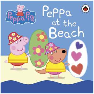 英文儿童绘本 Peppa Pig粉红猪小妹Peppa Beach佩奇在海滩 预售 the