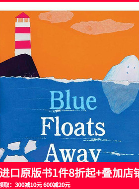 【预售】【Grant Snider绘画】小蓝漂啊漂Blue Floats Away 儿童艺