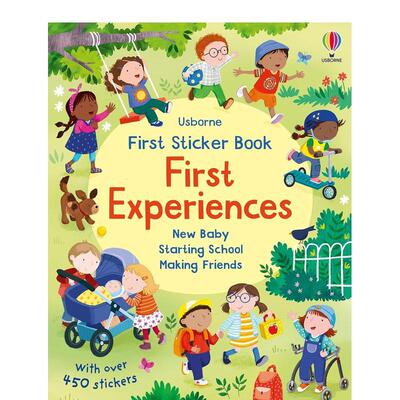 【预售】贴纸书：初次经历 First Sticker Book First Experiences 原版英文儿童趣味 善本图书