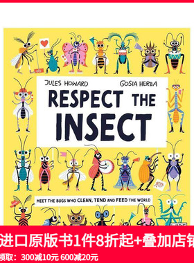 【现货】敬畏昆虫 Respect the Insect 原版英文儿童绘本