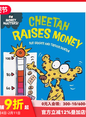 【预售】金钱小课堂：猎豹筹钱 Money Matters: Cheetah Raises Money 原版英文儿童绘本