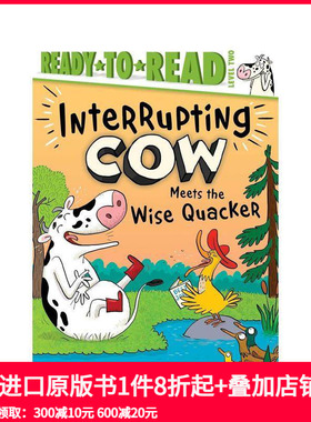 【预售】爱打岔的奶牛遇到聪明的呱呱叫者 Interrupting Cow Meets the Wise Quacker 原版英文儿童分阶阅读