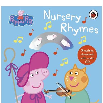 【预售】【Peppa Pig】Nursery Rhymes(Singalong Storybook with Audio CD)，粉红猪小妹:童谣(故事书和CD)