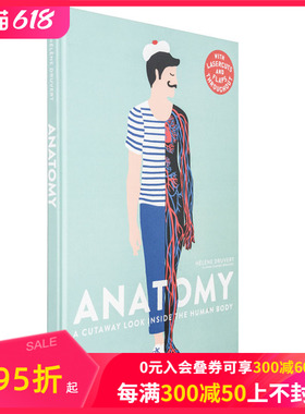 【现货】【T&H】Helene Druvert纸雕艺术书 Anatomy人体结构 儿童趣味科普 英文原版