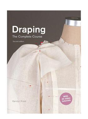 【现货】立体剪裁全书第2版 Draping 服饰设计剪裁教程教材 时尚制衣入门 英文原版礼服裙子裤子