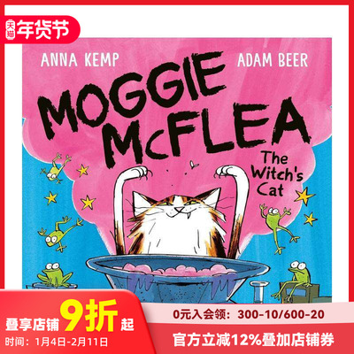 【现货】女巫的猫 Moggie McFlea Moggie McFlea : The Witch's Cat 原版英文儿童绘本