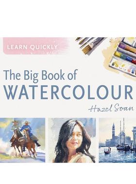 【现货】快速学习：水彩大书 【Learn Quickly】The Big Book of Watercolour 原版英文艺术画册画集
