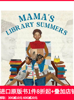 【预售】萨默斯妈妈的图书馆 Mama's Library Summers 原版英文儿童
