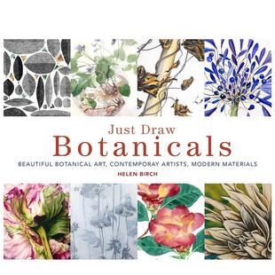 【现货】【只管画吧Just Draw】植物Botanicals 艺术美术绘画技法入门指南 英文原版进口善本图书