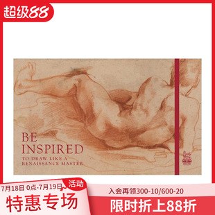 英文藝術畫冊畫集 原版 預售 Renaissance Like Inspired Draw Master 善本圖書 啟發：像文藝復興大師般繪畫