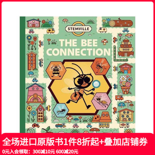STEMville The 英文儿童绘本 现货 善本图书 原版 STEM之城：蜂群 Connection Bee