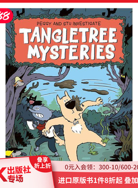 【预售】英文原版 小狗佩吉大冒险：佩吉和斯图的调查 Tangletree Mysteries: Peggy and Stu Investigate 英文漫画 正版进口书籍