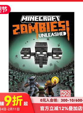 【预售】我的世界：僵尸来袭！ Minecraft: Zombies Unleashed! 原版英文儿童故事