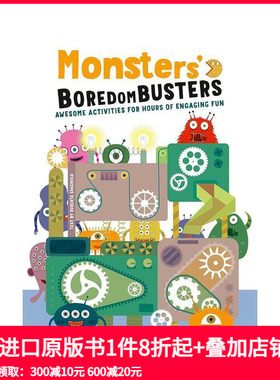 【预售】怪物解闷宝典：趣味活动玩不停 Monsters' Boredom Busters  原版英文儿童趣味