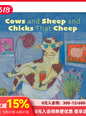 【现货】哞哞羊和叽喳鸡 Cows and Sheep and Chicks That Cheep 原版英文儿童绘本 善本图书