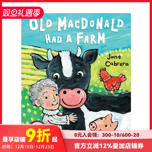 【现货】老麦克唐纳有一个农场 精装英文原版儿童绘本 Old Macdonald Had A Farm
