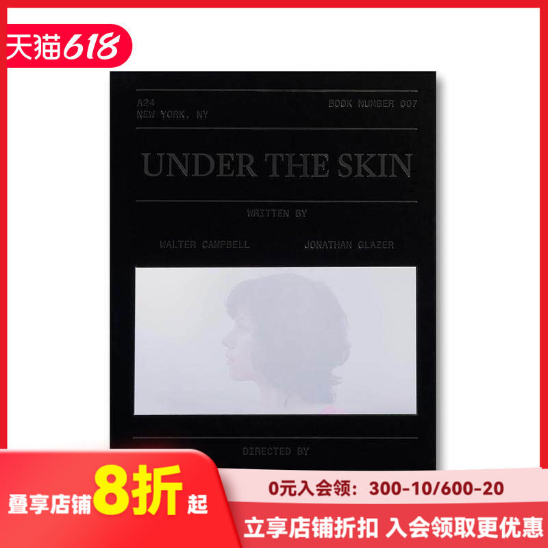 【现货】【A24电影剧本集】皮囊之下 【A24 Screenplay Collection】Under the Skin Screenplay Book 原版英文生活 善本图书
