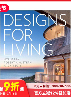 【现货】Designs for Living: Houses by Robert A. M. Stern Architects，居住的设计 Randy M. Correll 空间与装饰 善本图书