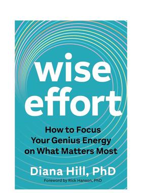 【预售】明智努力：如何将天赋能量聚焦于重要的事 Wise Effort 原版英文心灵励志