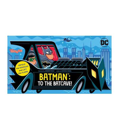 【预售】【风琴折页书】蝙蝠侠：前往蝙蝠洞！ 【Extend-a-Book】Batman: To the Batcave!? 原版英文儿童绘本 善本图书