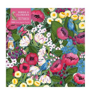【现货】贝克斯·帕金:鸟与花 Bex Parkin: Birds & Flowers 拼图1000片成人益智减压玩具 创意礼品书籍 善本图书