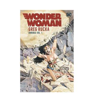 神奇女侠 英文漫画书 原版 预售 DC漫画 Greg 合集 by格雷格·鲁卡 Omnibus Wonder Rucka Woman