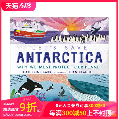 【现货】让我们一起拯救南极洲Let's Save Antarctica 绿色自然环保启蒙品格早教故事绘本 英文原版 Catherine Barr 善本图书