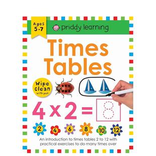 【现货】Wipe Clean Workbook Times Table,可擦练习簿 乘法表 英文儿童操作
