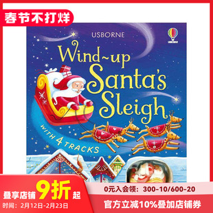 【预售】发条圣诞老人雪橇 Wind-Up Santa's Sleigh 原版英文儿童趣味 善本图书