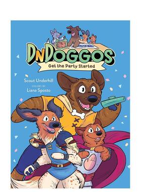 【预售】让派对开始 【DnDoggos】Get the Party Started 原版英文儿童漫画