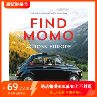 进口图书 Find 现货 儿童互动书 Across Momo 莫莫 Europe 善本图书 英文原版 网红狗狗摄影集 寻找欧洲各地