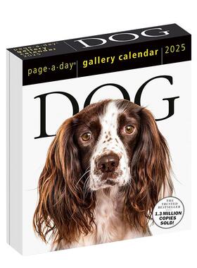 【现货】一天一页狗 画廊日历2025：优雅的犬类庆典 Dog Page-A-Day Gallery Calendar 2025 原版日历 善本图书