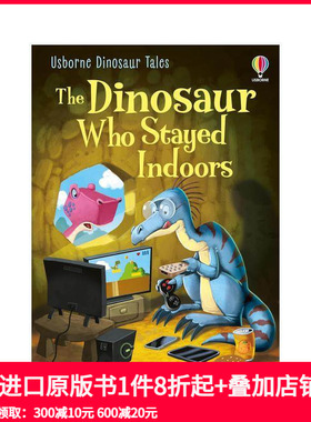 【预售】待在室内的恐龙The Dinosaur Who Stayed Indoors 3-6岁儿童英语启蒙趣味社交启蒙故事分级阅读书 英文原版 善本图书