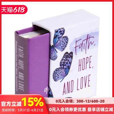 【预售】信念希望与爱 【Tiny Book】Faith， Hope， and Love 原版英文心灵励志