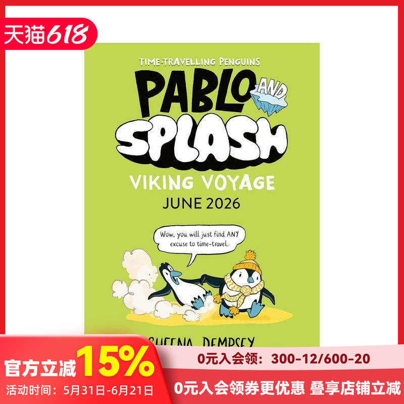 巴勃罗与斯普莱什：维京探险记 罗马假日 冰封时空 Pablo and Splash: Viking Voyage 原版英文儿童漫画 爆笑儿童桥梁漫画