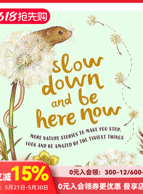 【现货】慢下来,享受当下 Slow Down and Be Here Now 进口原版英文儿童绘本 善本图书