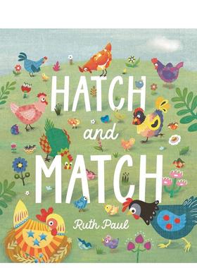 【预售】孵化和匹配：春季寻宝记 Hatch and Match: A Springtime Seek-And-Find Book 原版英文儿童语言/概念启蒙