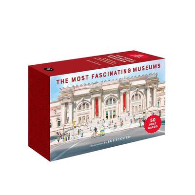 【预售】北美博物馆奇观明信片集：50张典藏版 The Most Fascinating Museums Postcards  原版明信片