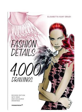 【预售】Fashion Details 时装细节 4000张绘图服装设计图纸 英文原版