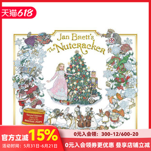 【现货】珍·布雷特 胡桃夹子 Jan Brett's the Nutcracker 原版英文儿童绘本
