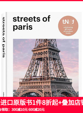 【预售】巴黎街头（tN4t40周年纪念版） Streets of Paris 原版英文摄影作品集人文景观 善本图书