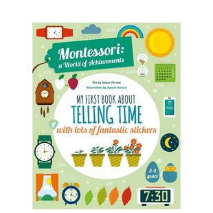 【预售】【蒙台梭利活动书】我的时间认知书 【Montessori Activity Book】My First Book About Telling Time 原版英文儿童语言