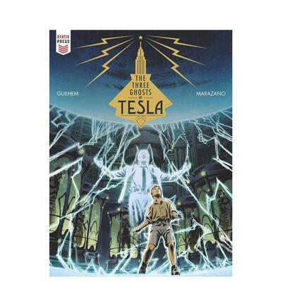 【预售】英文原版 特斯拉的三个幽灵  The Three Ghosts Of Tesla  英文漫画 正版进口书籍画册 善本图书