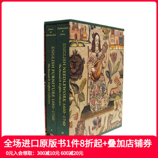 English 预售 1600 Furniture 英文综合设计艺术 1680 进口原版 英国家具 善本图书 1760；英国针织 Needlework 1740