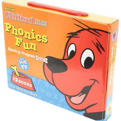 【现货】【大红狗克利弗德】自然拼读套装#3 CLIFFORDS PHONICS FUN BOX SET #3 (w/ CD) 原版英文儿童自然拼读