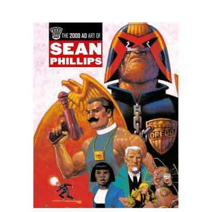 原版 善本图书 2000 Sean Art 肖恩·菲利普斯艺术集：2000AD传奇 英文漫画书 Phillips 预售
