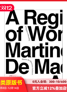 【预售】词汇记录：马丁·德·马塞内尔建筑师事务所 A Register of Wording ...原版英文建筑设计