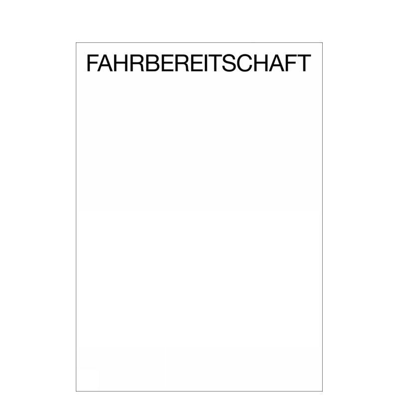 【预售】车辆调度处 FaHRBEREITSCHaFT 原版英文艺术画册画集