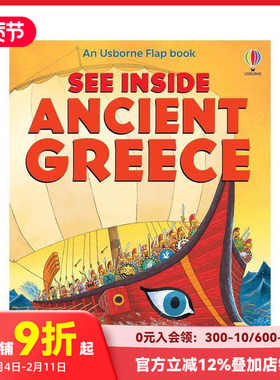 【预售】【翻翻书】古希腊 【See Inside】Ancient Greece 原版英文儿童绘本